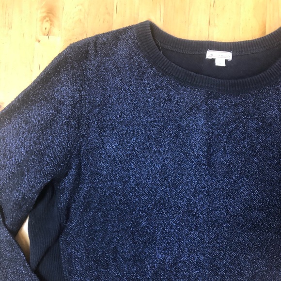 GAP Navy Blue Sweatshirt in Shimmer Knit - Picture 4 of 5